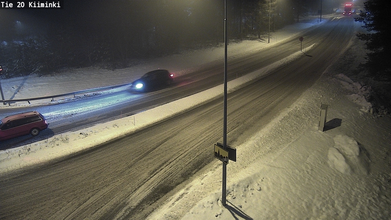 Weather Camera Image Väg 20 Uleåborg Kiiminki, Oulu, Pohjois-Pohjanmaa