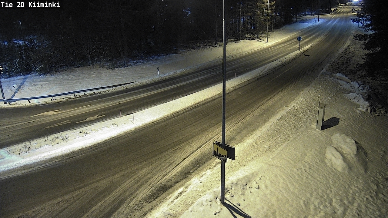Weather Camera Image Road 20 Oulu Kiiminki, Oulu, Pohjois-Pohjanmaa