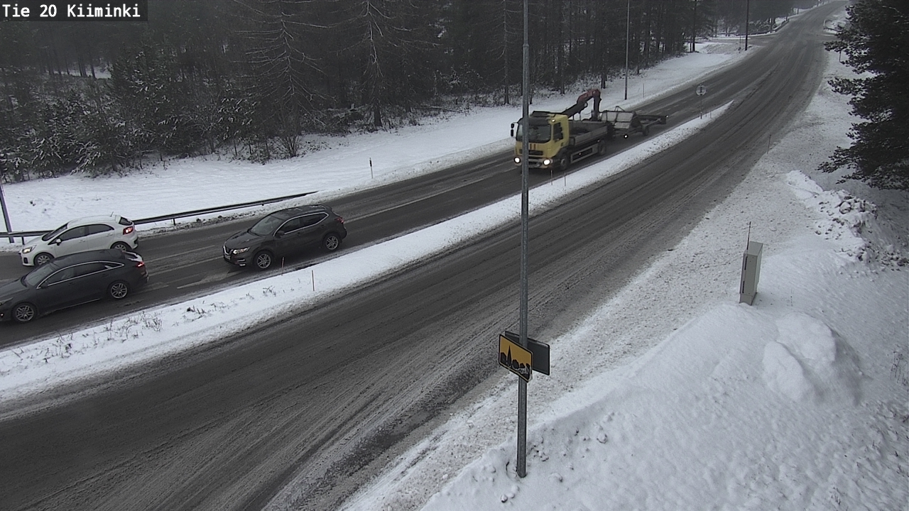 Weather Camera Image Väg 20 Uleåborg Kiiminki, Oulu, Pohjois-Pohjanmaa