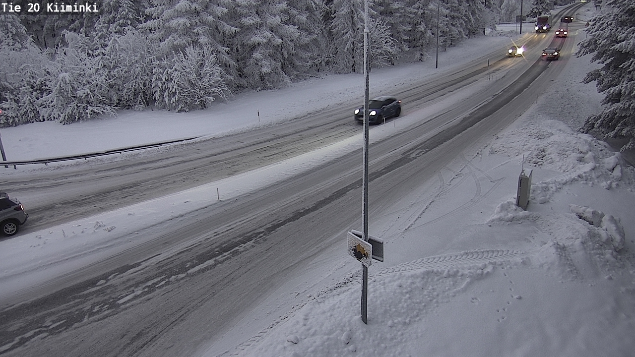 Weather Camera Image Väg 20 Uleåborg Kiiminki, Oulu, Pohjois-Pohjanmaa