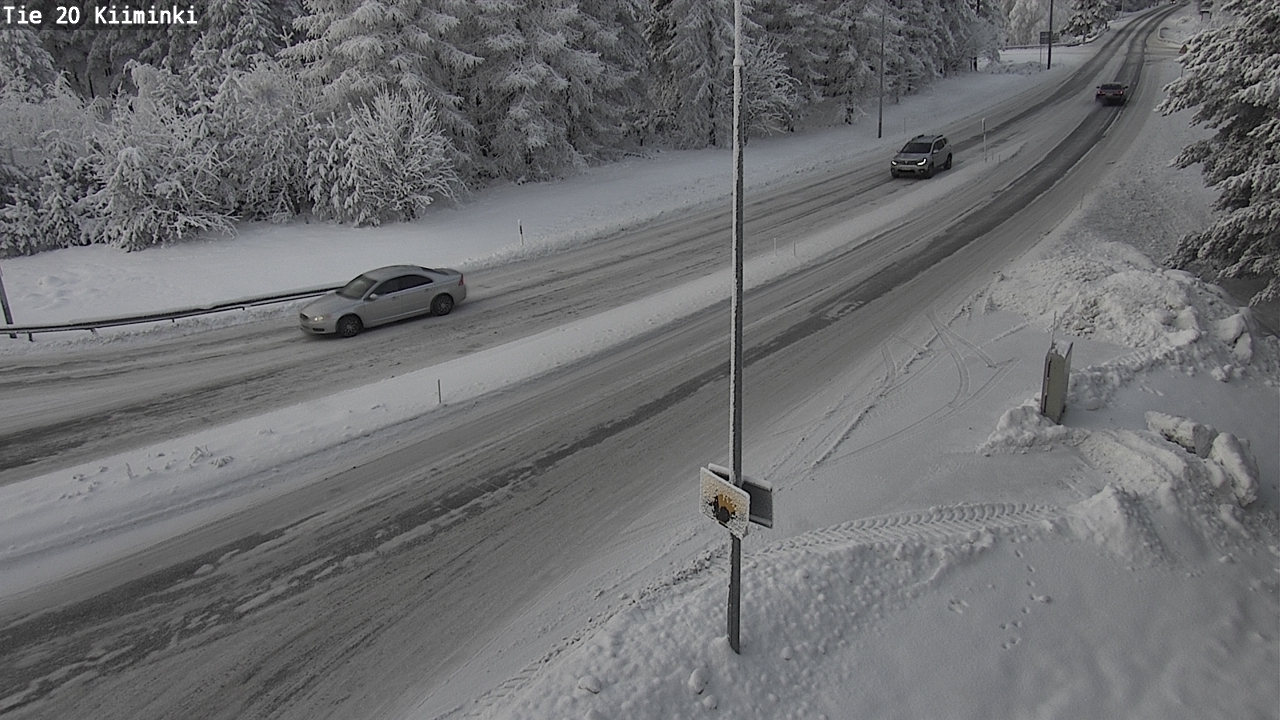 Weather Camera Image Väg 20 Uleåborg Kiiminki, Oulu, Pohjois-Pohjanmaa