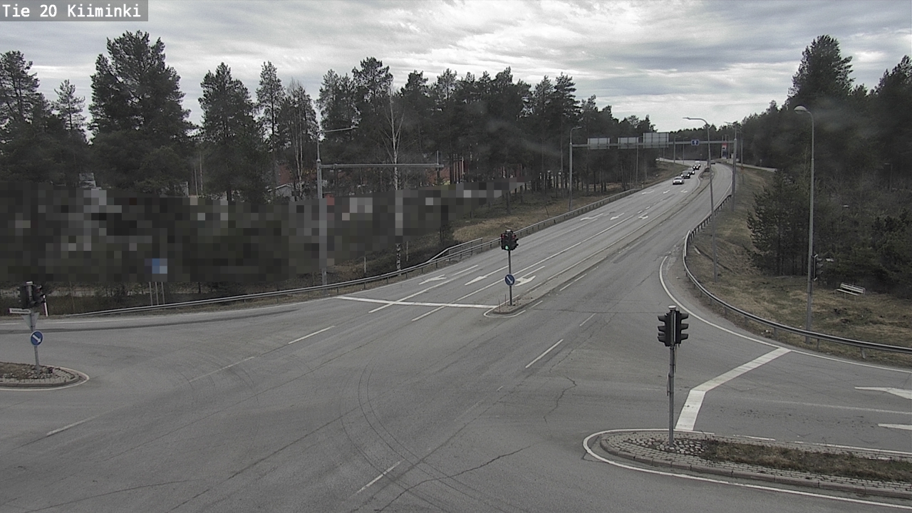 Weather Camera Image Väg 20 Uleåborg Kiiminki, Oulu, Pohjois-Pohjanmaa