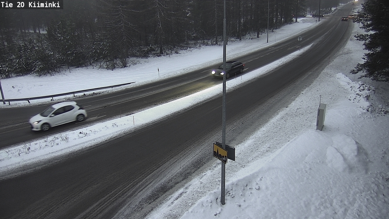 Weather Camera Image Väg 20 Uleåborg Kiiminki, Oulu, Pohjois-Pohjanmaa
