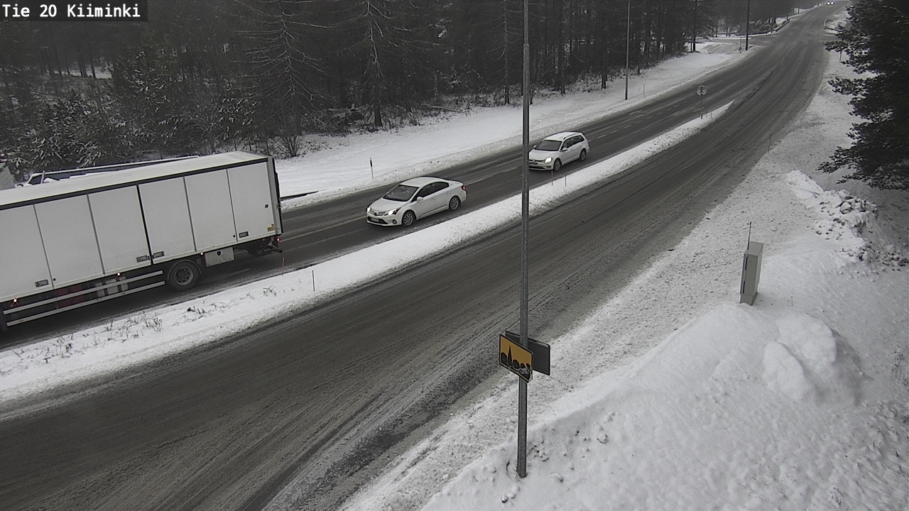 Weather Camera Image Väg 20 Uleåborg Kiiminki, Oulu, Pohjois-Pohjanmaa