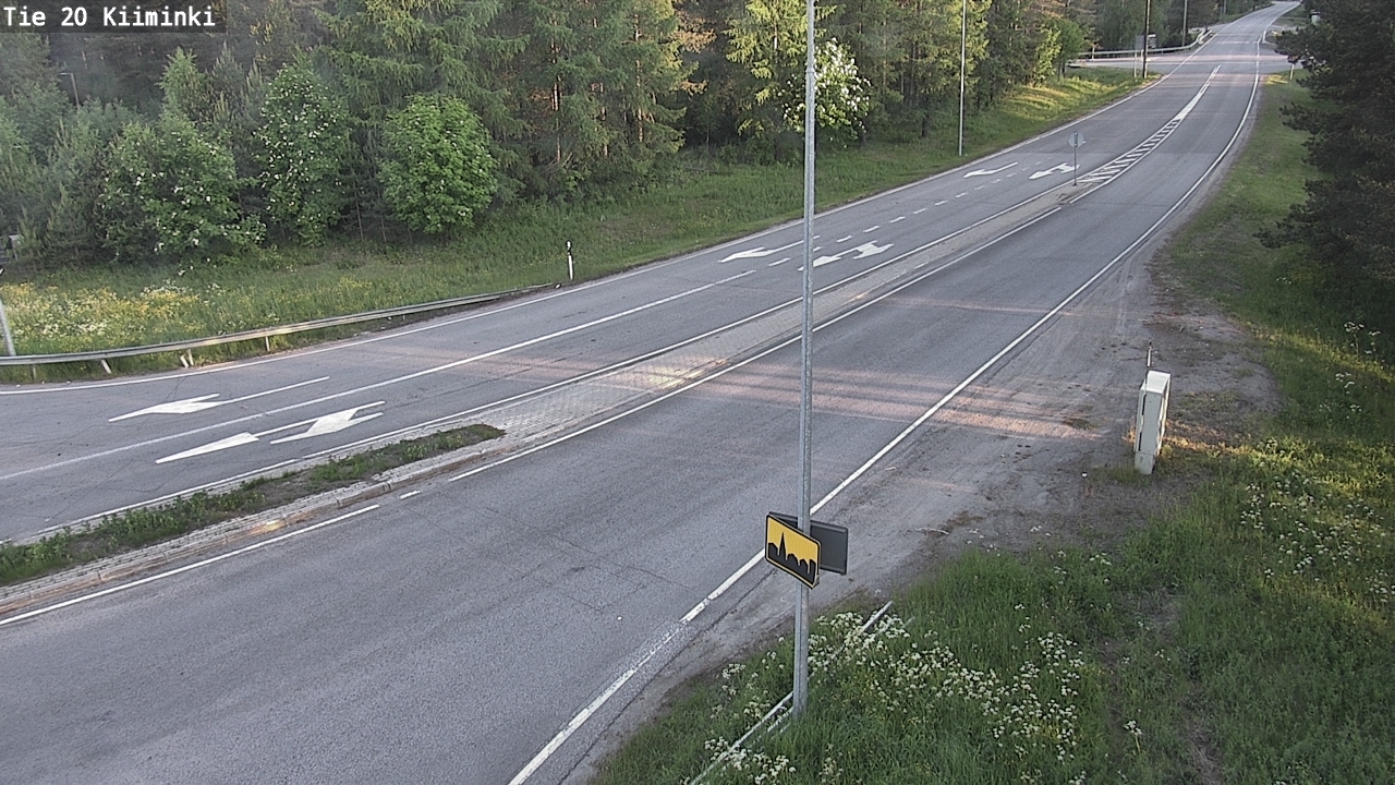 Weather Camera Image Road 20 Oulu Kiiminki, Oulu, Pohjois-Pohjanmaa