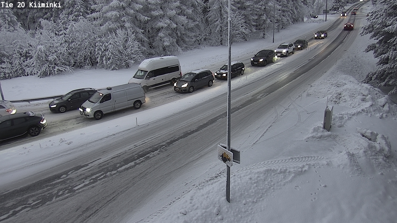 Weather Camera Image Väg 20 Uleåborg Kiiminki, Oulu, Pohjois-Pohjanmaa
