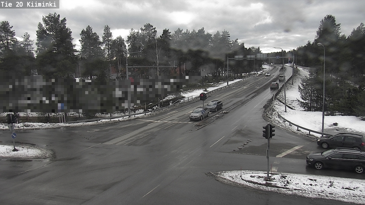 Weather Camera Image Väg 20 Uleåborg Kiiminki, Oulu, Pohjois-Pohjanmaa
