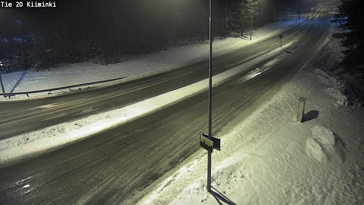 Weather Camera Image Väg 20 Uleåborg Kiiminki, Oulu, Pohjois-Pohjanmaa