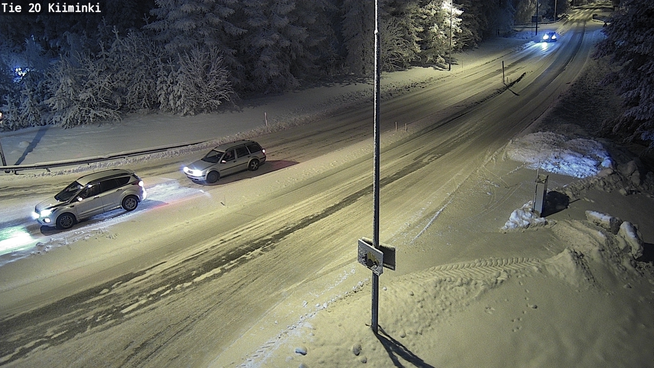 Weather Camera Image Väg 20 Uleåborg Kiiminki, Oulu, Pohjois-Pohjanmaa