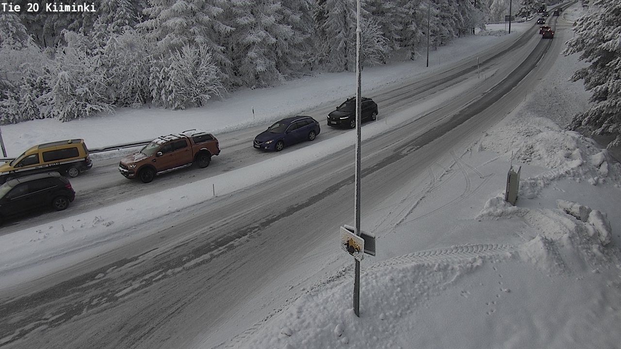 Weather Camera Image Väg 20 Uleåborg Kiiminki, Oulu, Pohjois-Pohjanmaa