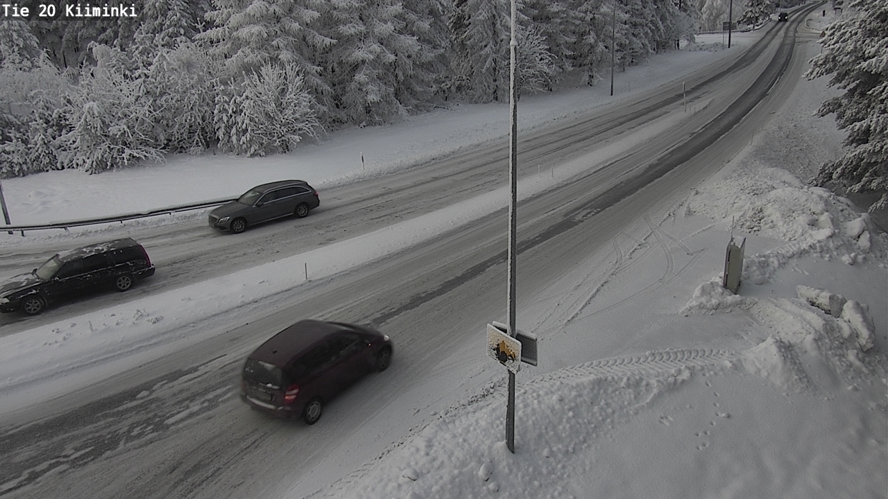 Weather Camera Image Väg 20 Uleåborg Kiiminki, Oulu, Pohjois-Pohjanmaa
