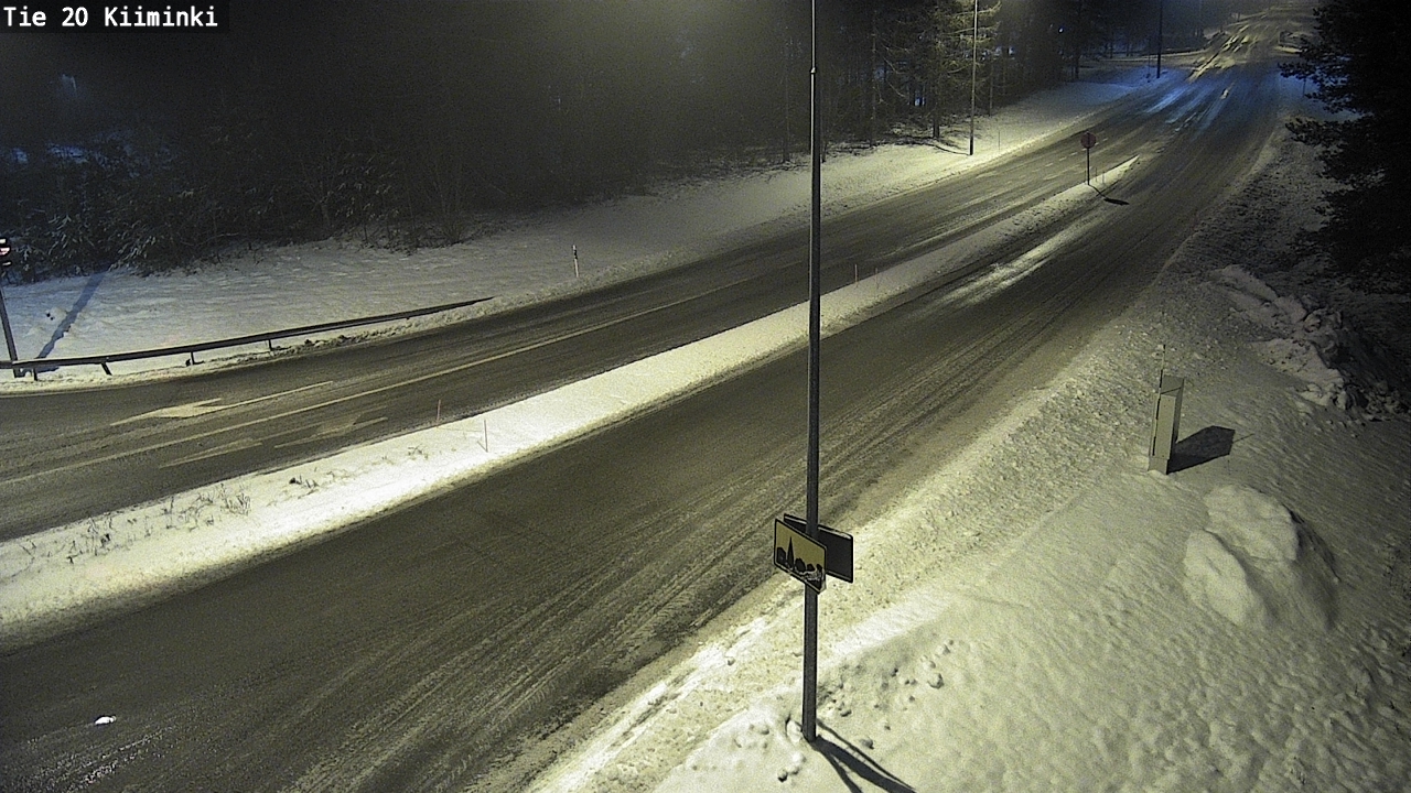 Weather Camera Image Väg 20 Uleåborg Kiiminki, Oulu, Pohjois-Pohjanmaa