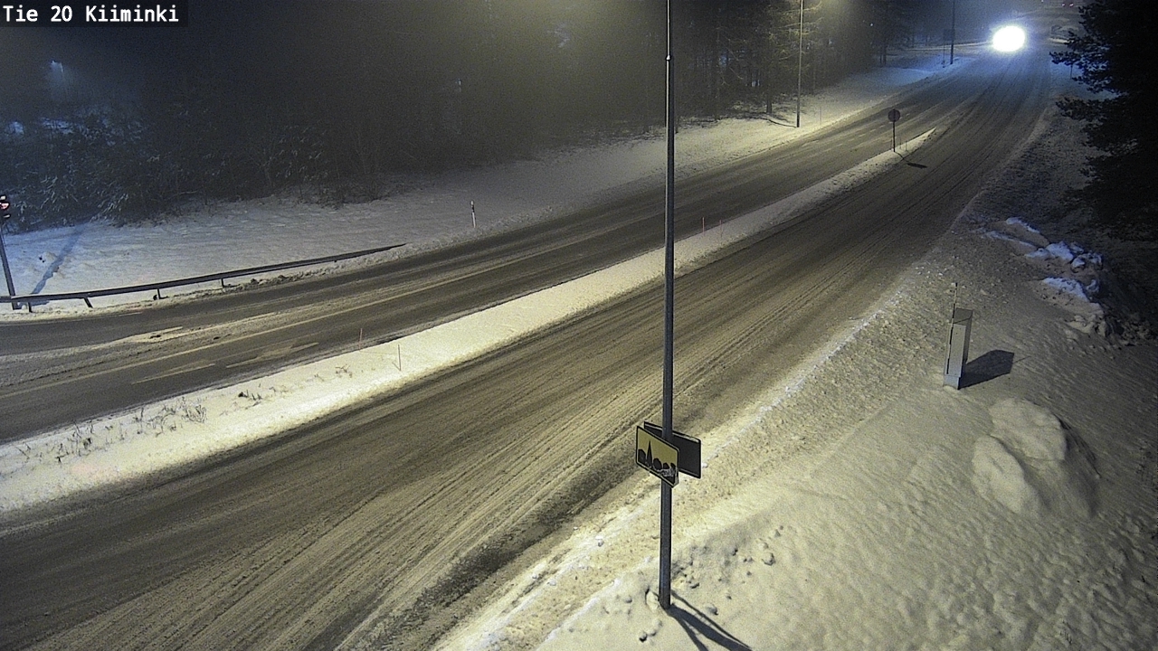Weather Camera Image Väg 20 Uleåborg Kiiminki, Oulu, Pohjois-Pohjanmaa