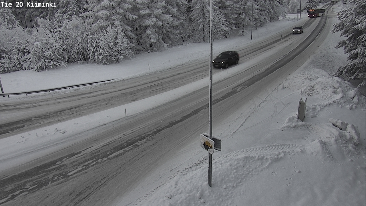 Weather Camera Image Väg 20 Uleåborg Kiiminki, Oulu, Pohjois-Pohjanmaa