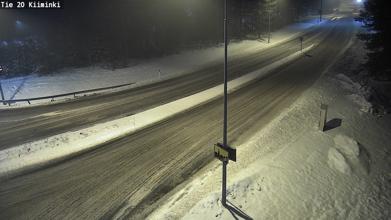 Weather Camera Image Väg 20 Uleåborg Kiiminki, Oulu, Pohjois-Pohjanmaa