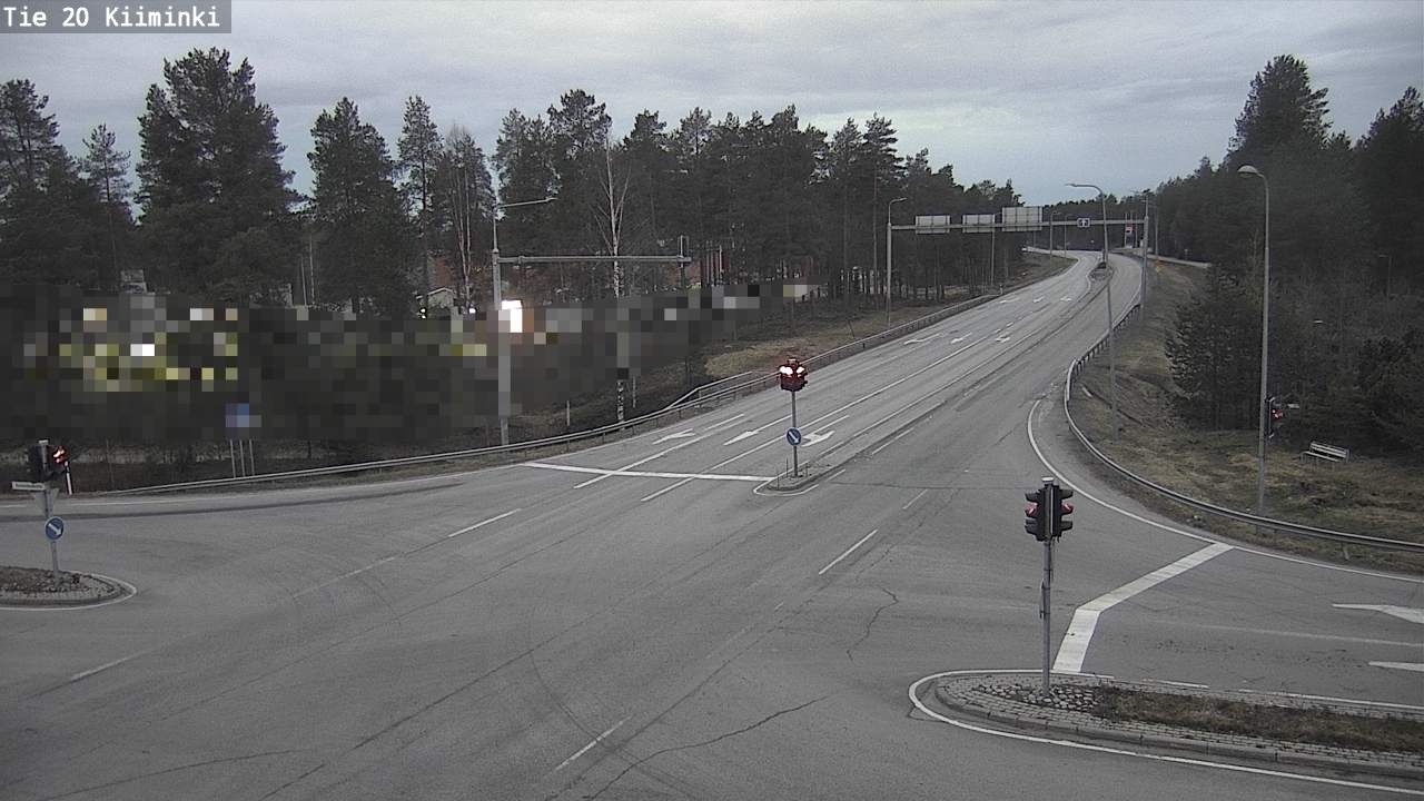 Weather Camera Image Väg 20 Uleåborg Kiiminki, Oulu, Pohjois-Pohjanmaa