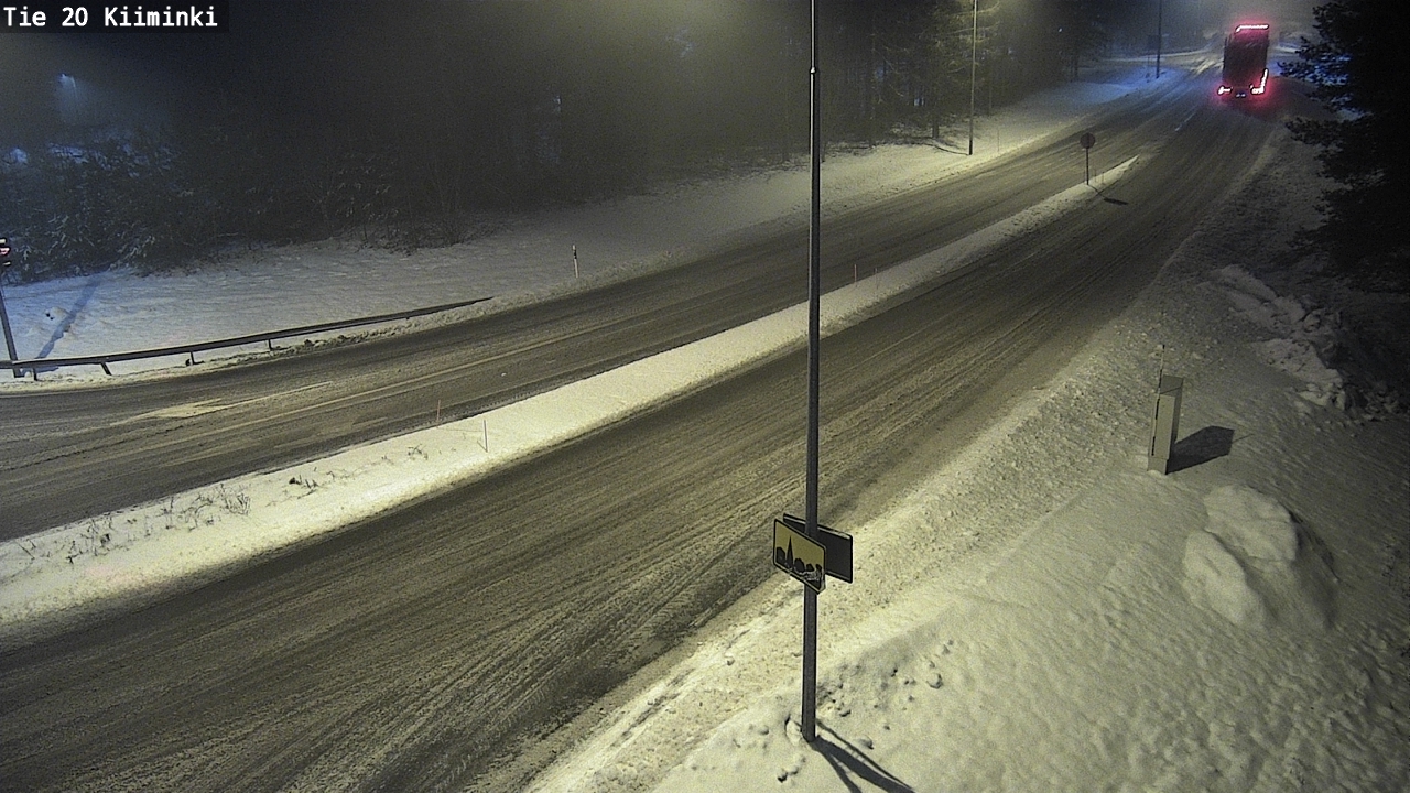 Weather Camera Image Väg 20 Uleåborg Kiiminki, Oulu, Pohjois-Pohjanmaa