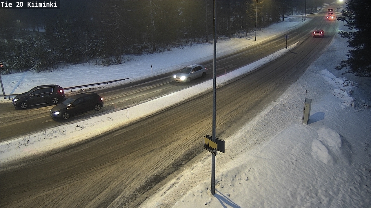 Weather Camera Image Väg 20 Uleåborg Kiiminki, Oulu, Pohjois-Pohjanmaa