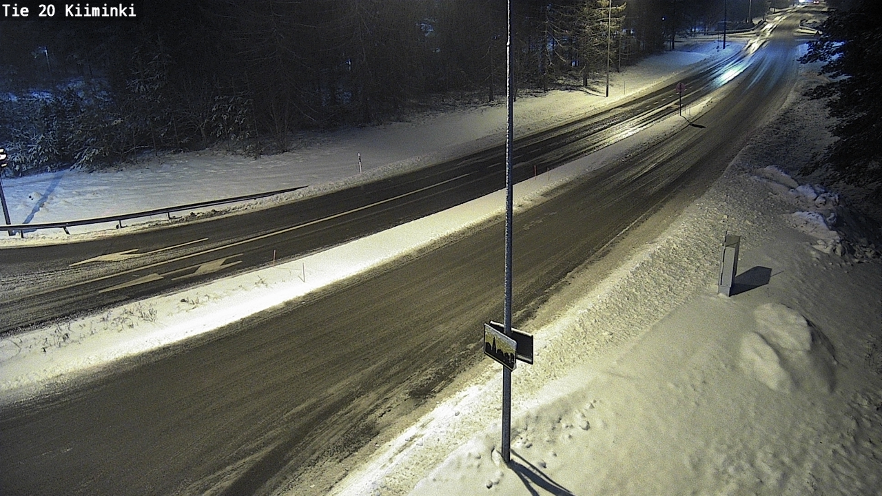Weather Camera Image Väg 20 Uleåborg Kiiminki, Oulu, Pohjois-Pohjanmaa