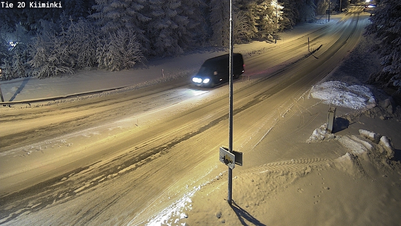 Weather Camera Image Väg 20 Uleåborg Kiiminki, Oulu, Pohjois-Pohjanmaa