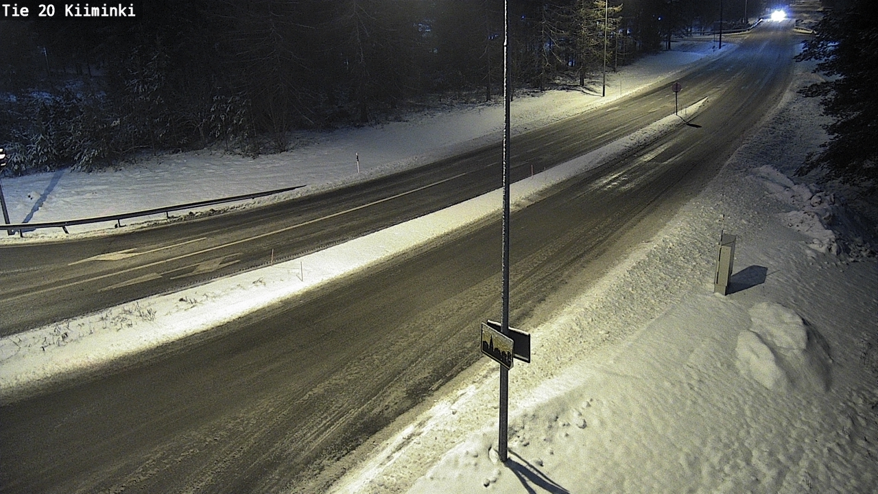 Weather Camera Image Väg 20 Uleåborg Kiiminki, Oulu, Pohjois-Pohjanmaa