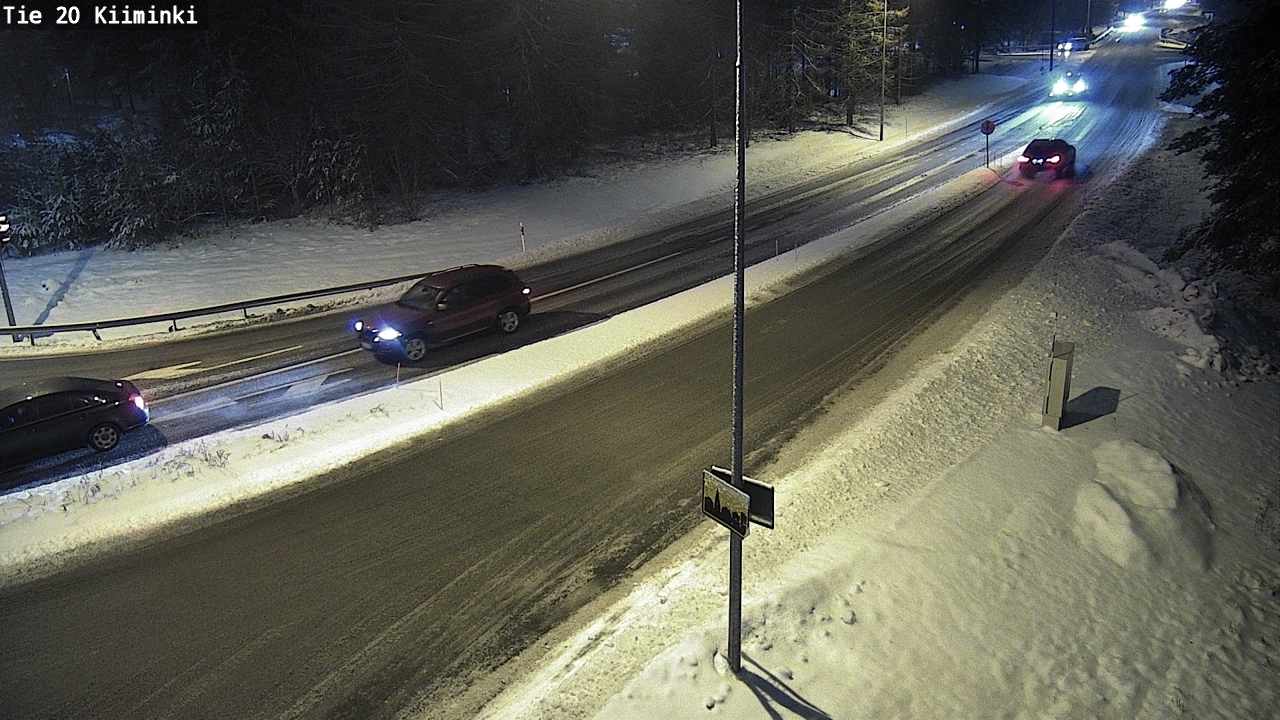 Weather Camera Image Väg 20 Uleåborg Kiiminki, Oulu, Pohjois-Pohjanmaa