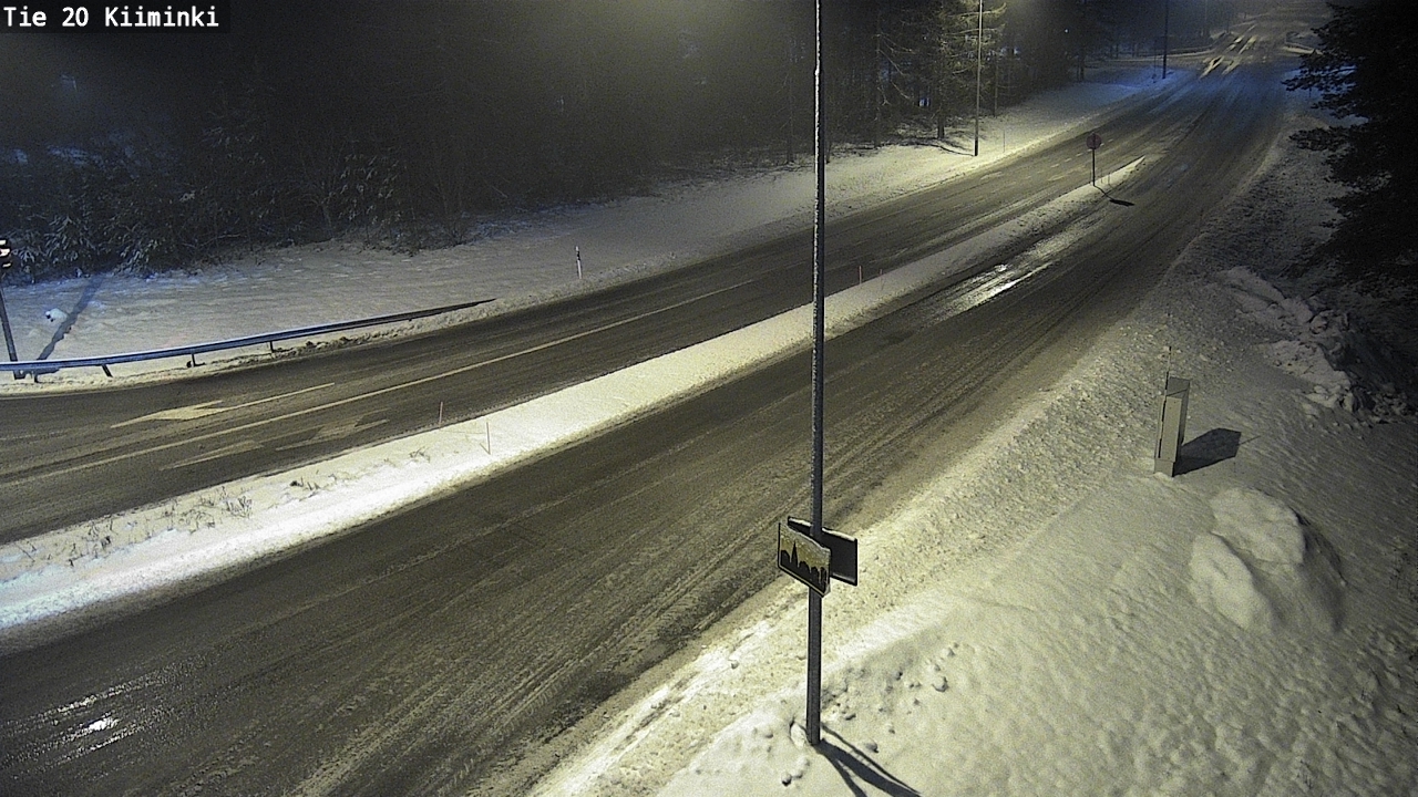 Weather Camera Image Väg 20 Uleåborg Kiiminki, Oulu, Pohjois-Pohjanmaa