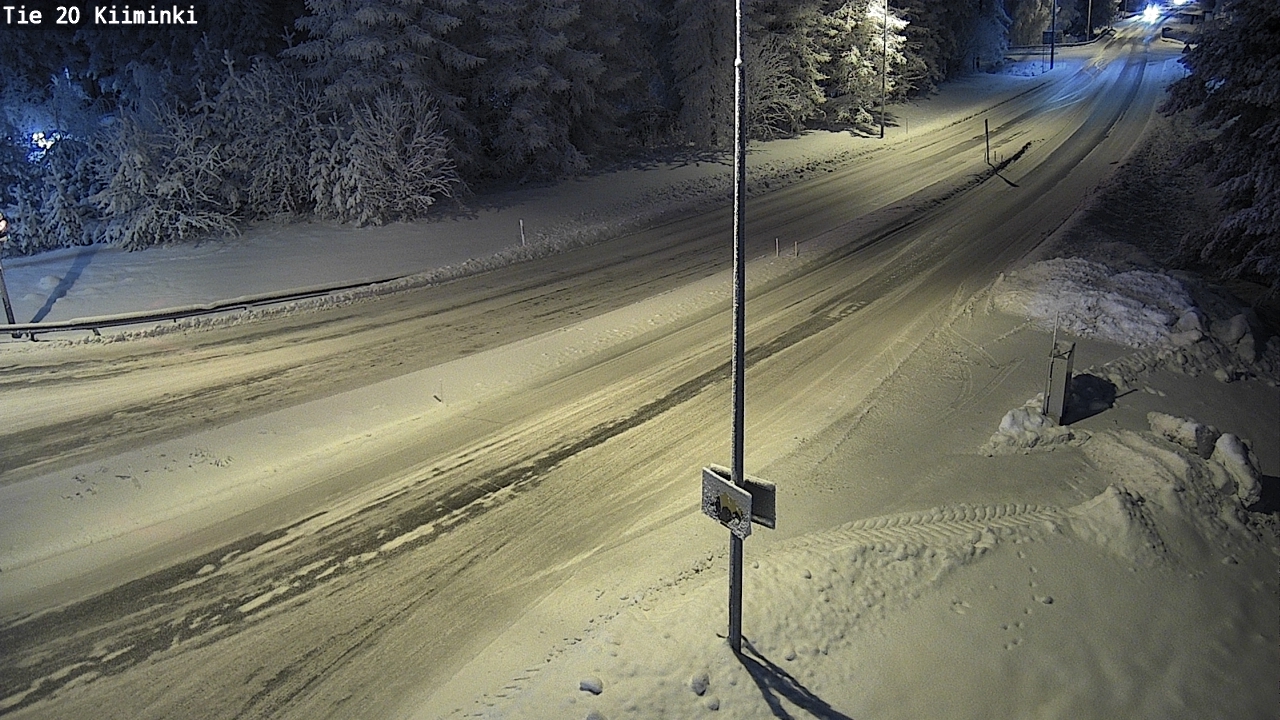 Weather Camera Image Väg 20 Uleåborg Kiiminki, Oulu, Pohjois-Pohjanmaa