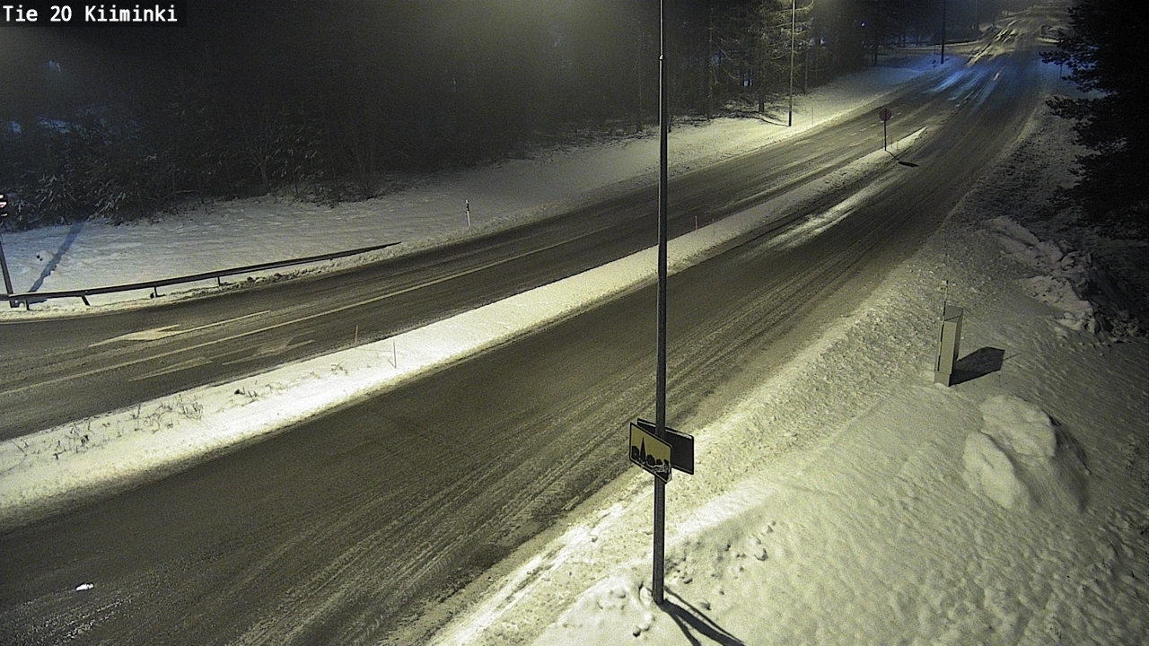 Weather Camera Image Väg 20 Uleåborg Kiiminki, Oulu, Pohjois-Pohjanmaa