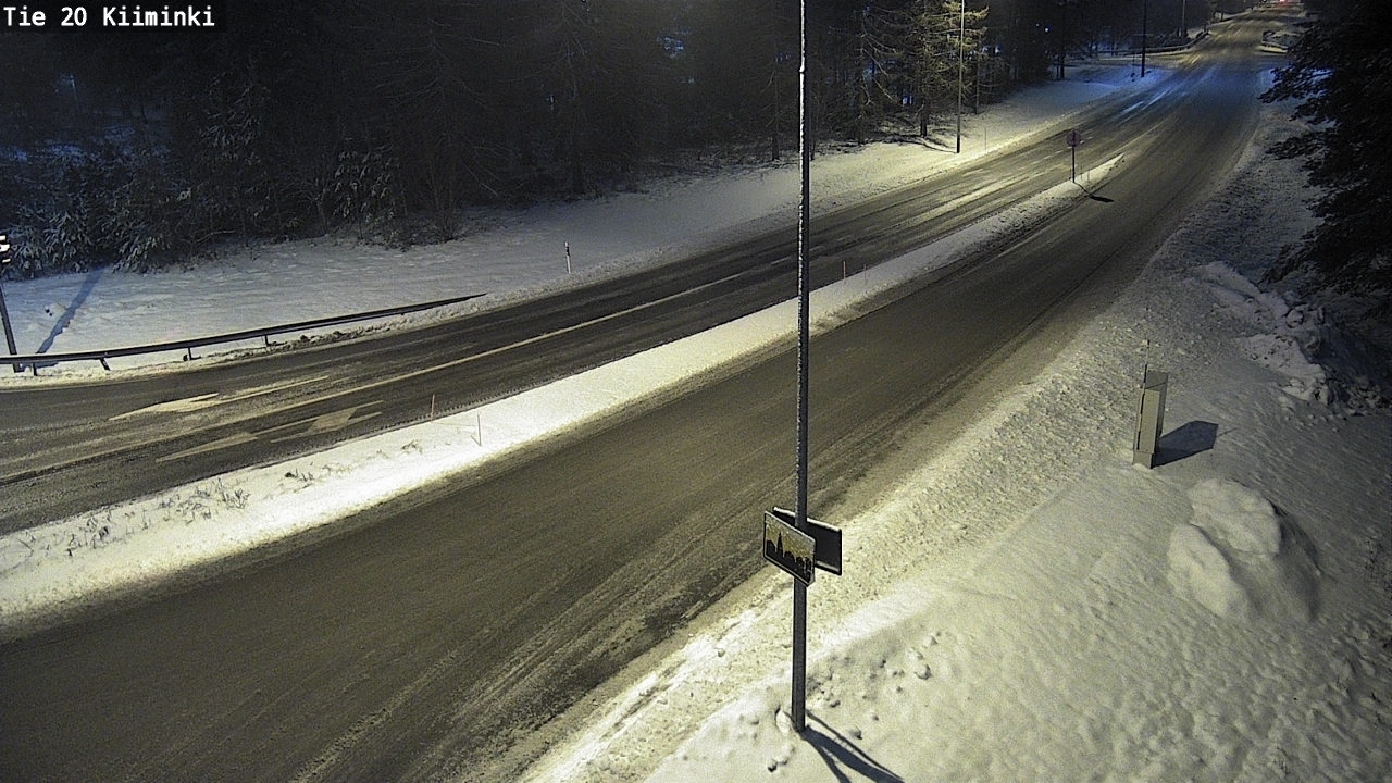 Weather Camera Image Väg 20 Uleåborg Kiiminki, Oulu, Pohjois-Pohjanmaa