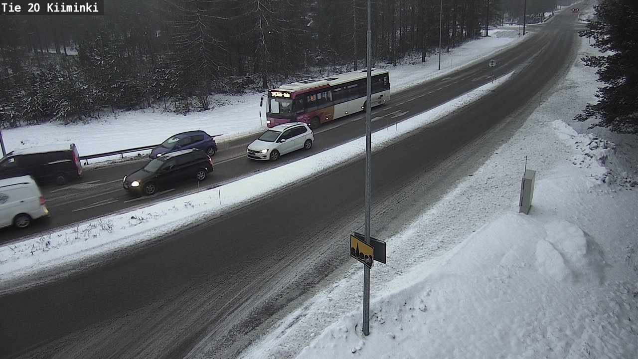 Weather Camera Image Väg 20 Uleåborg Kiiminki, Oulu, Pohjois-Pohjanmaa