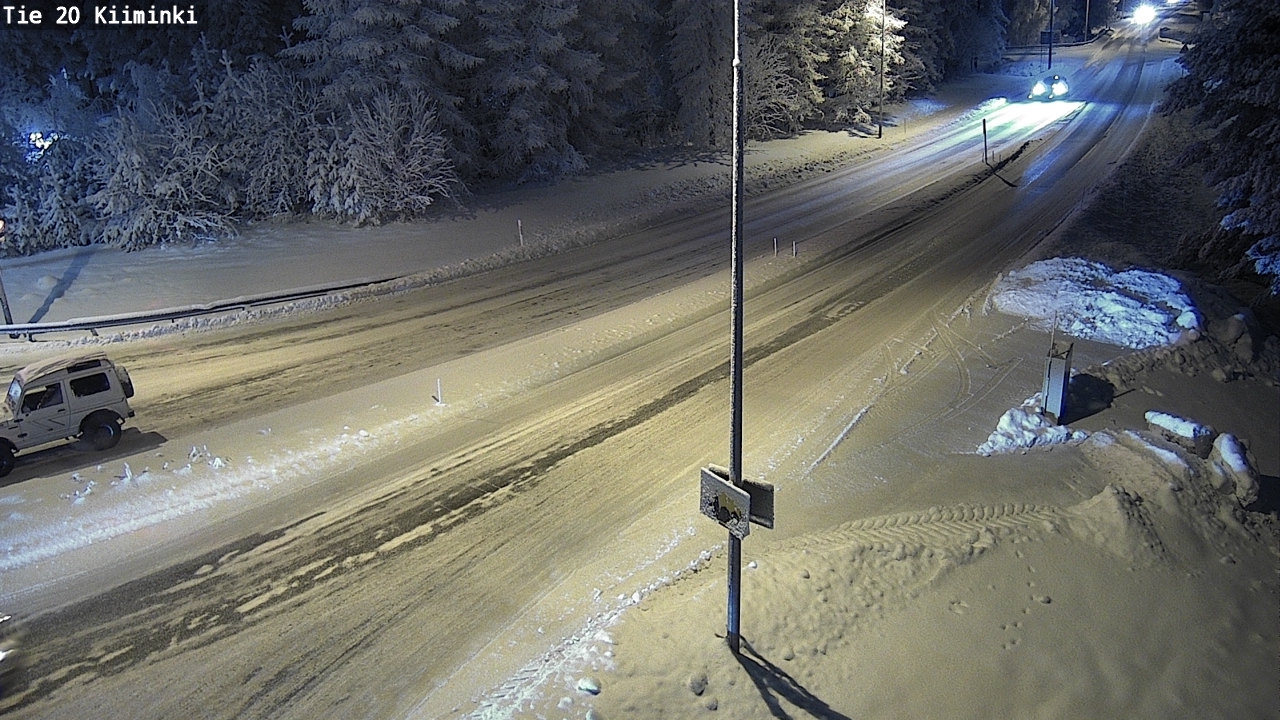 Weather Camera Image Väg 20 Uleåborg Kiiminki, Oulu, Pohjois-Pohjanmaa