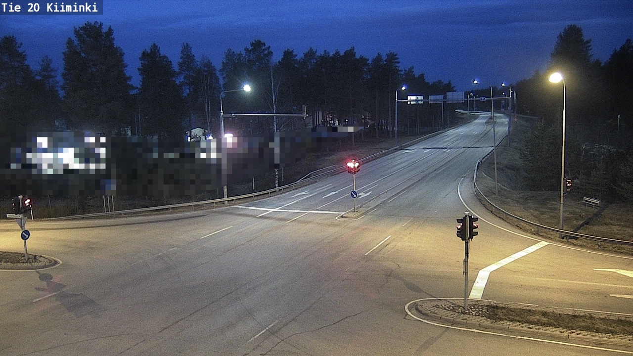 Weather Camera Image Väg 20 Uleåborg Kiiminki, Oulu, Pohjois-Pohjanmaa