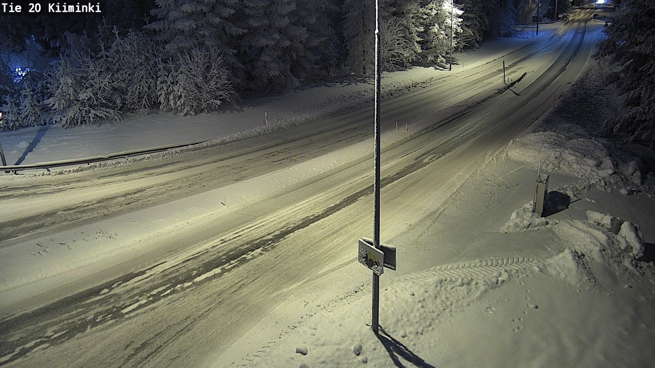 Weather Camera Image Väg 20 Uleåborg Kiiminki, Oulu, Pohjois-Pohjanmaa