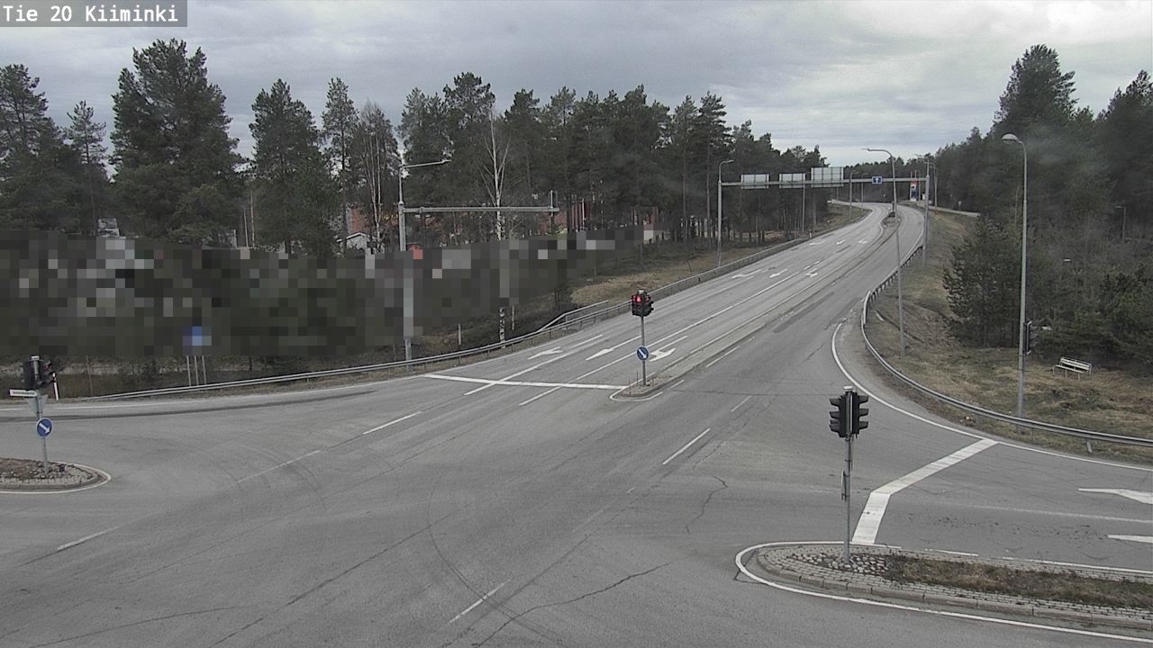 Weather Camera Image Väg 20 Uleåborg Kiiminki, Oulu, Pohjois-Pohjanmaa