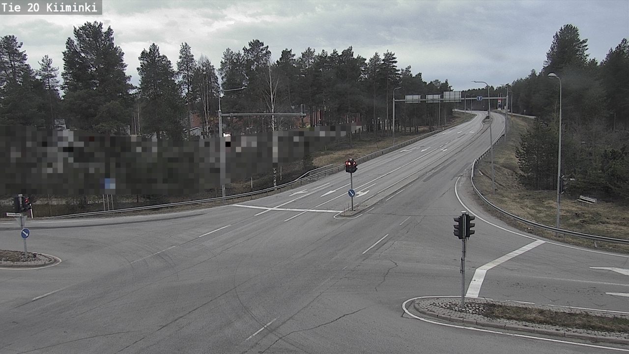 Weather Camera Image Väg 20 Uleåborg Kiiminki, Oulu, Pohjois-Pohjanmaa