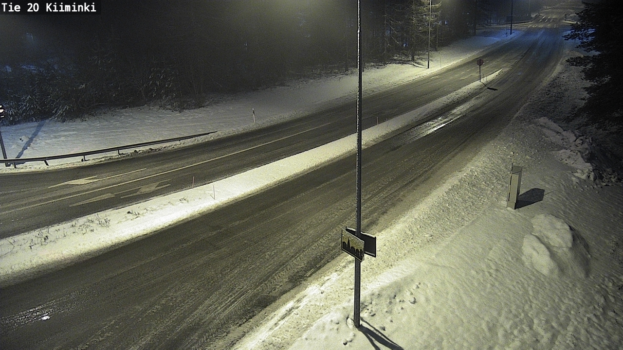 Weather Camera Image Väg 20 Uleåborg Kiiminki, Oulu, Pohjois-Pohjanmaa
