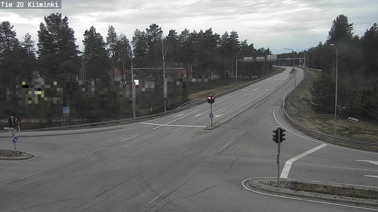 Weather Camera Image Väg 20 Uleåborg Kiiminki, Oulu, Pohjois-Pohjanmaa
