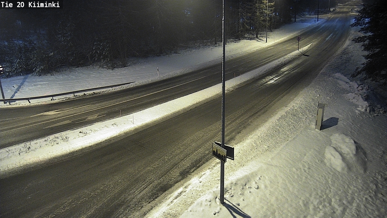 Weather Camera Image Väg 20 Uleåborg Kiiminki, Oulu, Pohjois-Pohjanmaa
