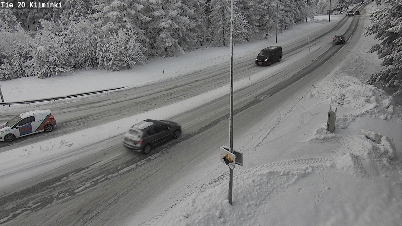 Weather Camera Image Väg 20 Uleåborg Kiiminki, Oulu, Pohjois-Pohjanmaa