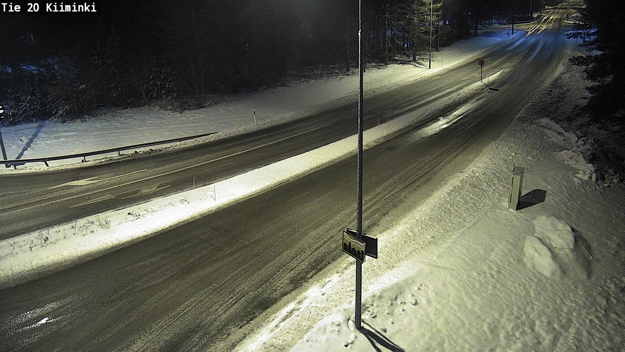 Weather Camera Image Väg 20 Uleåborg Kiiminki, Oulu, Pohjois-Pohjanmaa