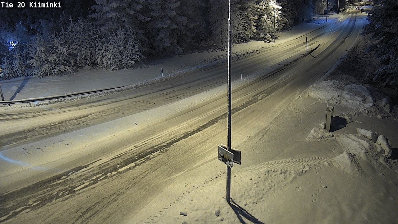 Weather Camera Image Väg 20 Uleåborg Kiiminki, Oulu, Pohjois-Pohjanmaa