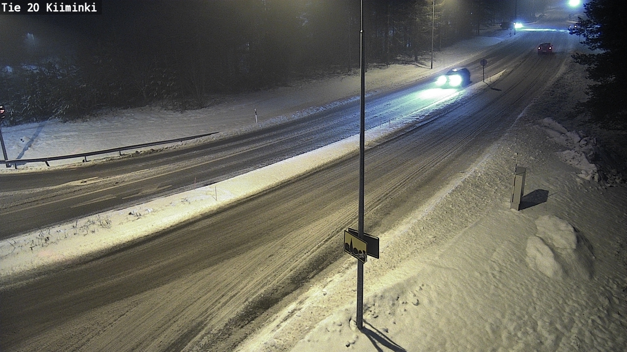 Weather Camera Image Väg 20 Uleåborg Kiiminki, Oulu, Pohjois-Pohjanmaa
