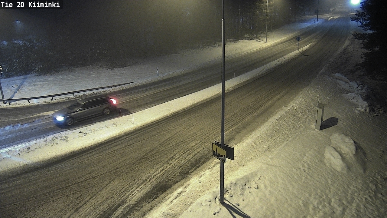 Weather Camera Image Väg 20 Uleåborg Kiiminki, Oulu, Pohjois-Pohjanmaa