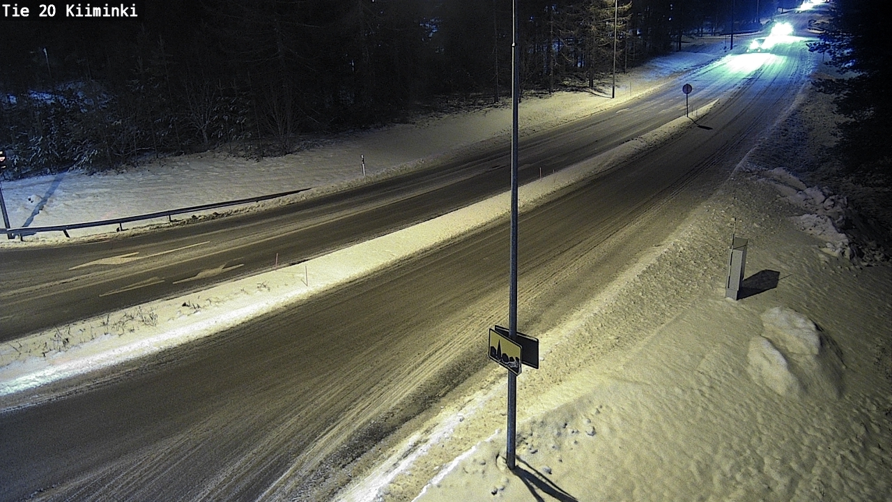 Weather Camera Image Road 20 Oulu Kiiminki, Oulu, Pohjois-Pohjanmaa