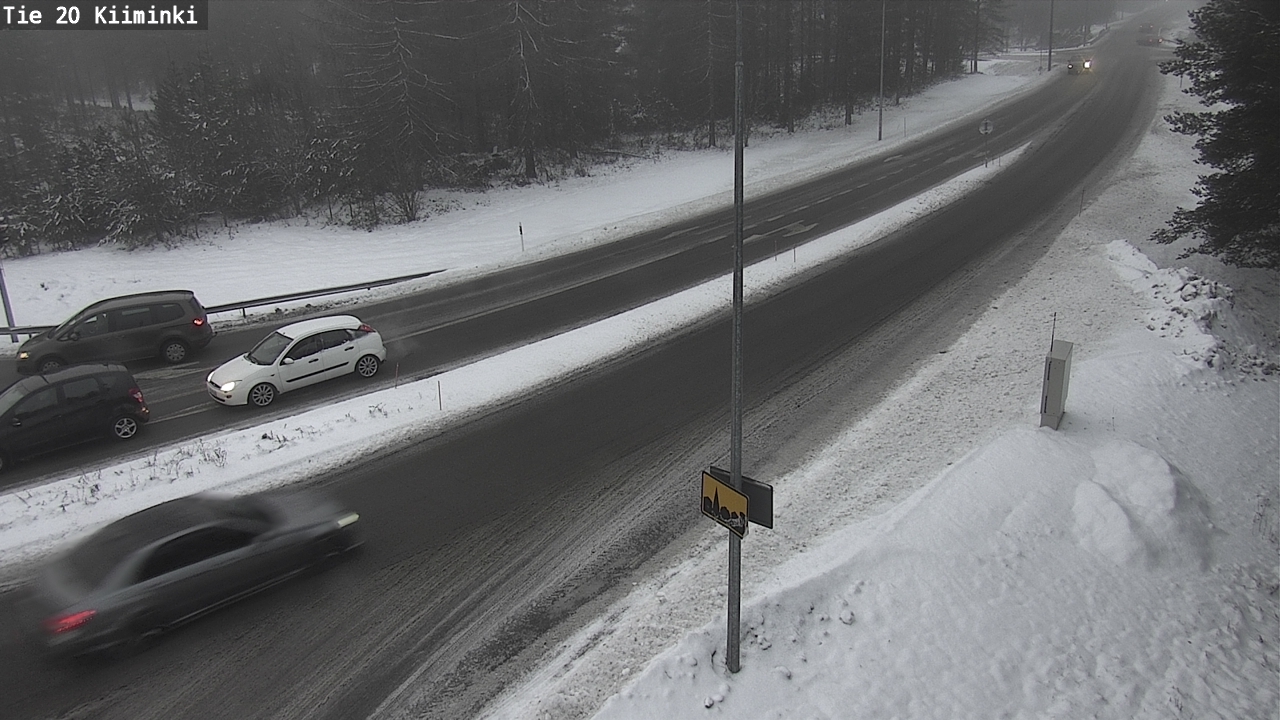 Weather Camera Image Väg 20 Uleåborg Kiiminki, Oulu, Pohjois-Pohjanmaa