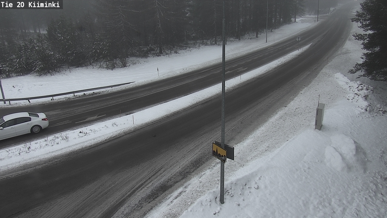 Weather Camera Image Väg 20 Uleåborg Kiiminki, Oulu, Pohjois-Pohjanmaa