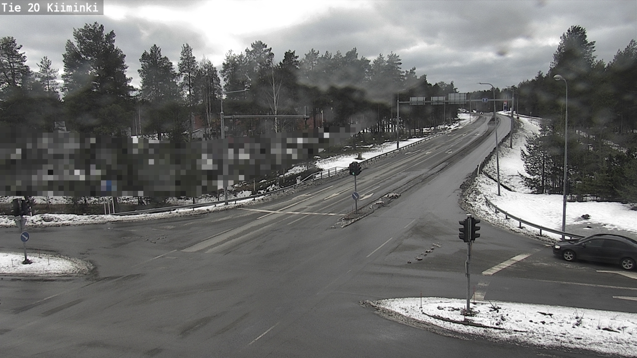 Weather Camera Image Väg 20 Uleåborg Kiiminki, Oulu, Pohjois-Pohjanmaa