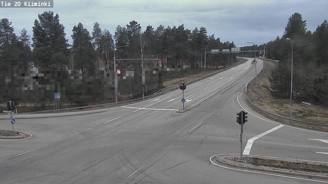 Weather Camera Image Väg 20 Uleåborg Kiiminki, Oulu, Pohjois-Pohjanmaa