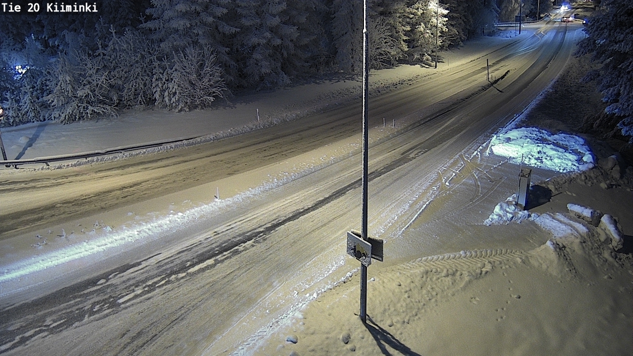 Weather Camera Image Väg 20 Uleåborg Kiiminki, Oulu, Pohjois-Pohjanmaa